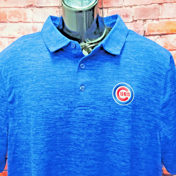 Chicago Cubs Polo Shirt Men's Large Blue Genuine Merchandise MLB Baseball Sports - Picture 3 of 7